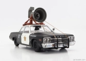 Dodge Monaco Bluesmobile 1974 v mierke kk - Look-a-like - S klaksónom na streche 1:18 Black White