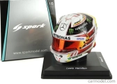 Spark-model Bell helmet Casco Helmet F1 Lewis Hamilton World Champion Team Amg Petronas W09 N 44 4th Mexico Gp 2018 1:5 Bílá Černá Červená