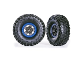 Kolesá Traxxas 2,2", TRX-4 Sport sivo-modré, pneumatiky Canyon Trail (2)