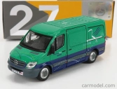 Tiny toys Mercedes benz Sprinter Van Transporter Post Office 2018 1:76 Zelená Modrá