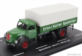 Edicola Magirus Deutz Tlf-16 Mercur Telonato Truck 2-assi 1956 1:87 Zelená Bílá