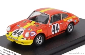 Trofeu Porsche 911s Coupe Team Gelo Racing N 44 24h Le Mans 1972 Georg Loos - Jean Sage - Franz Pesch 1:43 Červená Žlutá
