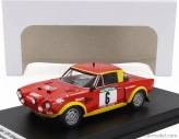 Trofeu Fiat 124 Abarth (night Version) N 6 Rally Portugal 1975 Alcide Paganelli - Nini Russo 1:43 Červená Žlutá