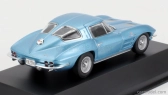 Edicola Chevrolet Corvette Stingray C2 Coupe 1963 - Con Vetrina - With Showcase 1:43 Světle Modrá Met