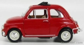 Bburago Fiat 500l Open Roof 1968 1:24 Red