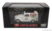 Brumm Fiat 500c Van Fioravanti 1950 1:43 Bílá