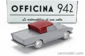Officina-942 Fiat 1200 Coupe Carrozzeria Ghia 1958 1:76 sivá červená