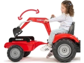 FALK - Šliapací traktor Case IH Puma 240CVX s nakladačom, rýpadlom a vlečkou