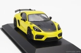 Minichamps Porsche 718 (982) Cayman Gt4 Rs 2021 - Black Rims 1:43 Žlutá Černá
