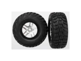 Traxxas koleso 2.2/3.0", disk SCT Split-Spoke saténovo čierny, pneu Kumho (2)