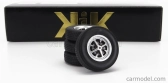 Kk-scale Accessories Set 4x Wheels And Rims For Ford Taunus Gt Coupe 1971 1:18 Černá Stříbrná