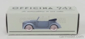 Officina-942 Fiat 500a Cabriolet Carrozzeria Montescani 1939 1:76 Svetlomodrá