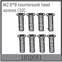 M2.6*8 countersunk head screws (10)