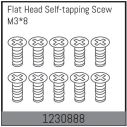 1230888 - M3*8 Flat Head Self-tapping Screw Set (10)