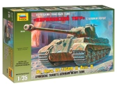 Zvezda tank King tiger s vežou Porsche (1:35)