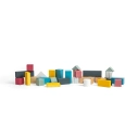 Bigjigs Toys Vozík s drevenými kockami - poškodený obal