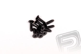 Imbusové skrutky so zápustnou hlavou, samorezné M2,6x10mm (čierne, 10 ks)