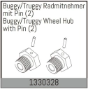 Buggy/Truggy Wheel Hub with Pin (2)