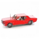 Oceľová stavebnica Ford 1965 Mustang, červená