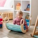 Dvěděti Montessori modrá houpačka