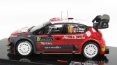 Ixo-models Citroen C3 Wrc Abu Dhabi N 10 Rally Montecarlo 2018 K.meeke - P.nagle 1:43 Červená Biela Sivá