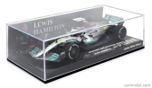 Minichamps Mercedes gp F1 W13e Team Mercedes-amg Petronas F1 N 44 (300th F1 Grand Prix) 2nd France Gp 2022 Lewis Hamilton 1:43 Stříbrná Zelená