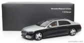 Almost-real Mercedes benz S-class S600 V12 Biturbo Maybach 2021 1:18 Černá Stříbrná