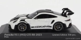 Minichamps Porsche 911 992 Gt3 Rs Coupe 2023 - Silver Wheels 1:43 Bílá