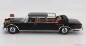 Kk-scale Mercedes benz S-class 600 Pullman (w100) Landaulet Semiconvertible Queen Elizabeth Ii - Kurt Georg Kiesinger 1965 1:18 Black