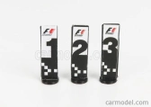 Cartrix Accessories F1 World Champion Plate Pit Board - 1. - 2. - 3. miesto 1:43 sivá čierna žltá