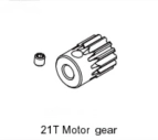 1210001 – Pastorok motora 21T 48DP