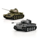 World of Tanks: 1/30 RC Tiger I + T-34/85 modely tankov v mierke 1/30 s IR