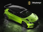 Karoséria číra ŠKODA Fabia RS Rally2 1/10 rally 190 mm, tvrdá 1,2 mm
