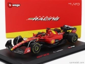 Bburago Ferrari F1 Sf-23 Team Scuderia Ferrari N 16 4th Monza Italy Gp 2023 Charles Leclerc – With Pilot And Showcase 1:43 červená čierna žltá