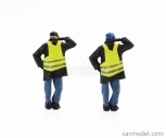 Perfex Figures Set 6x Police Gendarmes & Manifestants Gilets Jaunes Yellow Paris 1:43 Černá Modrá Žlutá