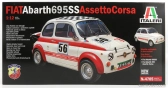 Italeri Fiat 500 Abarth 695ss Assetto Corsa 1968 - Street alebo N 56 Racing verzia 1:12 /
