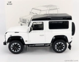 Lcd-model Land rover Defender 90 Works V8 70th Edition 2018 1:18 Bílá