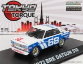 Greenlight Datsun 510 Bre N 68 Racing 1972 P.gregg 1:43 Biela Modrá