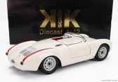 Porsche 550a Spider 1953 v mierke 1:12 bielo-červená