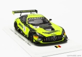 Spark-model Mercedes benz Amg Gt3 Team Getspeed N 3 24h Spa 2023 F.scholze - K.heyer - P.assenheimer - A.peroni 1:43 Yellow Black