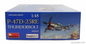 Miniart Republic aviation P-47d 25re Military Airplane 1942 1:48 /