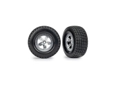 Traxxas kolo 2.2/3.0", disk SCT polomatný chrom, pneu Hoosier (2) (2WD přední)