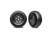 Traxxas kolo 3.2/4.9", disk Sand Car černý chrom, pneu (přední) (pár)