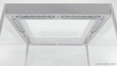 Triple9 Vetrina display box Rotary Base - Lungh.lenght Cm 33.5 X Largh.width Cm 33.5 X Alt.height Cm 43.5 - Luci Funzionanti Led - Base Bianca 1:18 Bílá