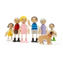 Bigjigs Toys Sada bábik do domčeka Rodina
