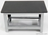Americké diorámy Figúrky Pracovný stôl - Tavolo In Metallo Da Lavoro 1:24 Silver Black