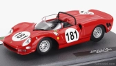 Edicola Ferrari 275p Spider N 181 Ollon-villars 1965 Gianpiero Biscaldi 1:43 Červená