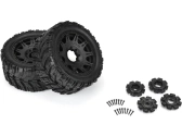 Kolesá Pro-Line 5,7", pneumatiky Masher X HP Belted, disk Raid H24 black (2)