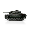 RC tank PzKpfw III 1:16 IR, sivá