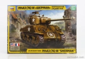 Zvezda Tank Sherman M4a3 Military 1944 1:35 /
